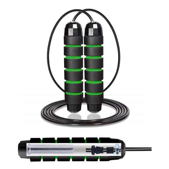 Купить Скакалка  Cornix Speed Rope Classic XR-0352 Black/Green в Киеве - фото №1
